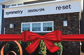 Red Ribbon Cutting Celebration at Symmetry Dental